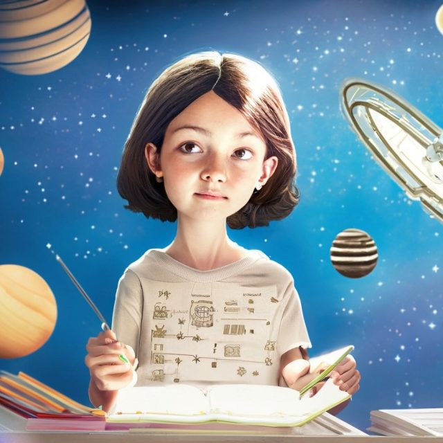 Firefly Kid taking a Astrophysics Course 74351